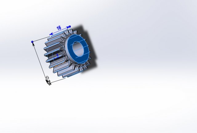 car gear interior heater climate control 20 teeth Modelo 3D .c4d .max .obj .3ds .fbx .stl .blend 