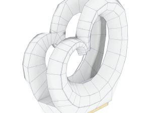 napkin holder heart 3D 模型