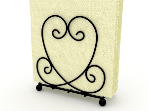 napkin holder amore 3D Model