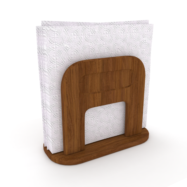 traditional napkin holder 3D Model .c4d .max .obj .3ds .fbx .stl .blend 