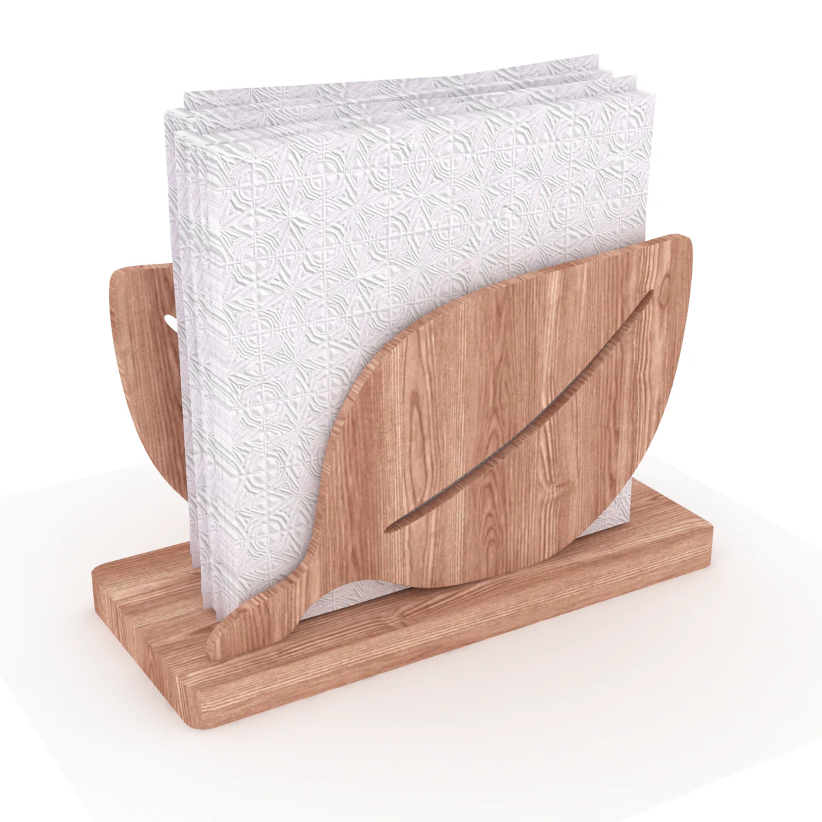 bamboo leaf napkin holder 3D Model .c4d .max .obj .3ds .fbx .stl .blend