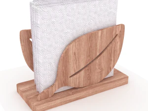 servilletero de hoja de bamb&uacute; Modelo 3D