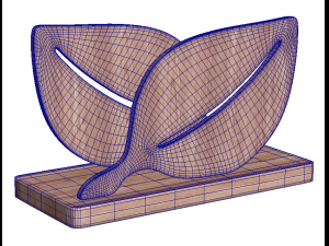 bamboo leaf napkin holder 3D Model