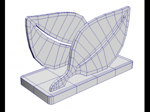 bamboo leaf napkin holder 3D Model