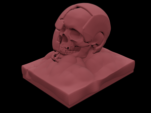 Casco de ironman destruido Modelo de Impressão 3D