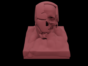Casco de ironman destruido Modelo de Impressão 3D