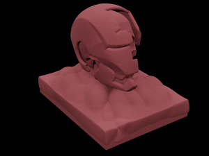 Casco de ironman destruido Modelo de Impressão 3D