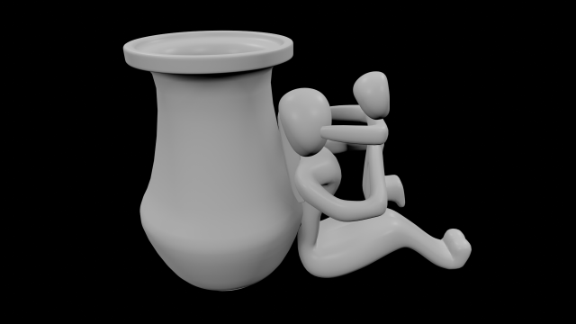 Jarron para mama 3D Print Model .c4d .max .obj .3ds .fbx .stl .blend 