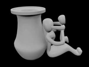 Jarr&oacute;n para mam&aacute; Modelo de impresión 3D