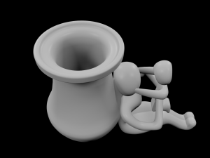 Jarron para mama 3D Print Model