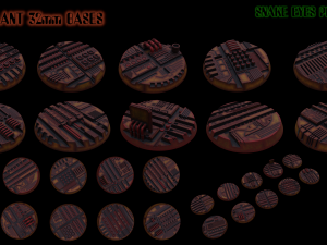 Tech Plant miniature Bases Modelo de impresión 3D