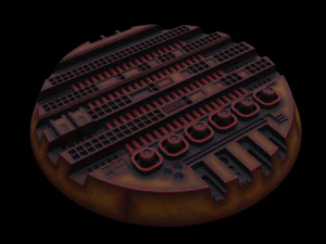 Tech Plant miniature Bases 3D Print Model