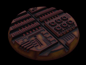 Tech Plant miniature Bases 3D Print Model