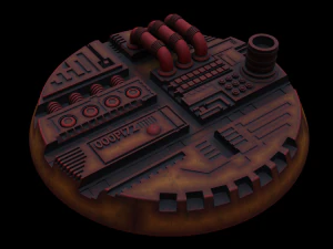 Tech Plant miniature Bases 3D Print Model