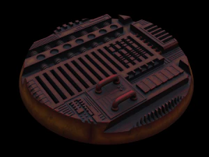 Tech Plant miniature Bases 3D Print Model