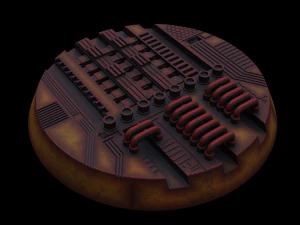 Tech Plant miniature Bases 3D Print Model