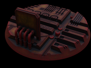 Tech Plant miniature Bases Modelo de impresión 3D