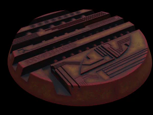 Tech Plant miniature Bases 3D Print Model