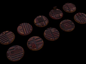 Tech Plant miniature Bases 3D Print Model