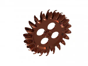 pelton turbine 3D Print Model