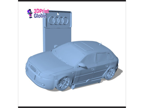 Audi A3 S-Line - Includes Wall Bracket 3D Print Model