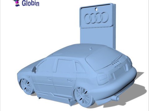 Audi A3 S-Line - Includes Wall Bracket 3D 打印模型