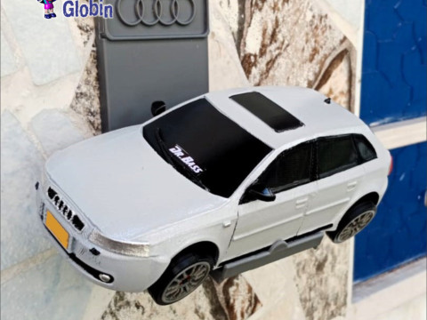 Audi A3 S-Line - Includes Wall Bracket 3D 打印模型