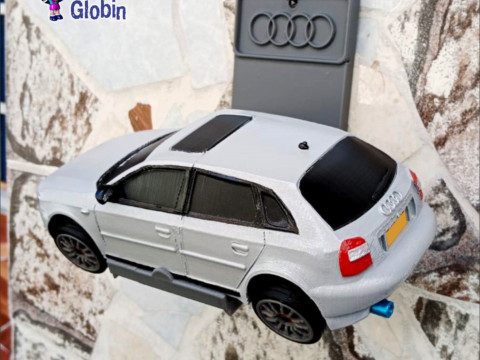 Audi A3 S-Line - Includes Wall Bracket 3D 打印模型