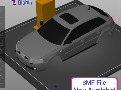 Audi A3 S-Line - Includes Wall Bracket 3D 打印模型
