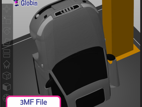 Audi A3 S-Line - Includes Wall Bracket 3D 打印模型