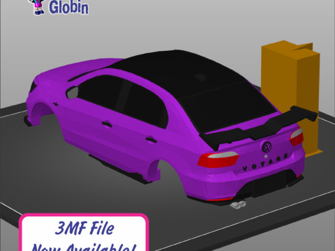 Volkswagen Voyage - Includes Wall Bracket 3D-printmodel