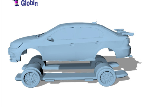 Volkswagen Voyage - Includes Wall Bracket 3D-printmodel