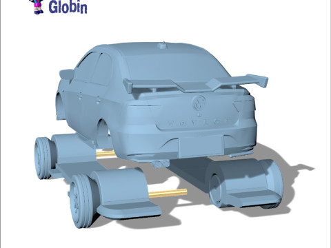 Volkswagen Voyage - Includes Wall Bracket 3D-printmodel