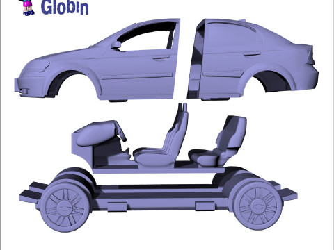 CHEVROLET AVEO Family - Includes Wall Bracket Modelo de Impressão 3D