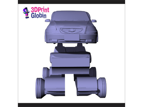 CHEVROLET AVEO Family - Includes Wall Bracket Modelo de Impressão 3D