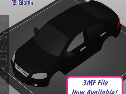 Chevrolet Aveo Emotion Sedan - Includes Wall Bracket 3D Принт Модель