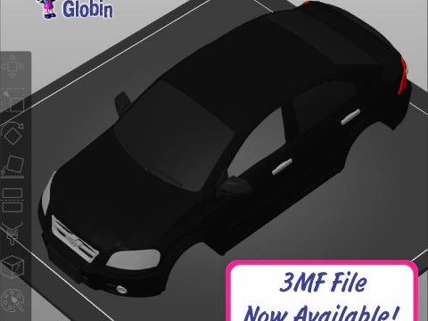 Chevrolet Aveo Emotion Limousine &ndash; inklusive Wandhalterung 3D Druckmodell