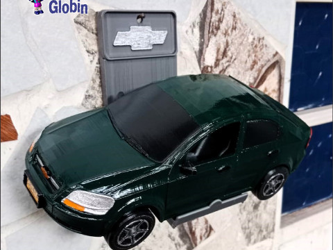 Chevrolet Aveo LS 16 - Incluye Soporte de Pared 3D 打印模型