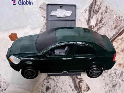 Chevrolet Aveo LS 16 - Incluye Soporte de Pared 3D Print Model