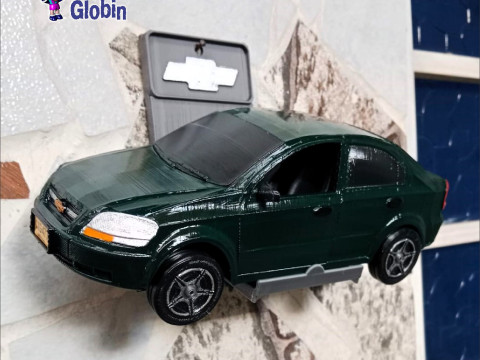 Chevrolet Aveo LS 16 - Incluye Soporte de Pared 3D 打印模型