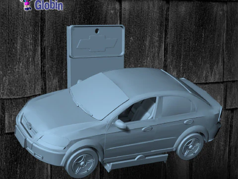 Chevrolet Aveo LS 16 - Incluye Soporte de Pared 3D Принт Модель