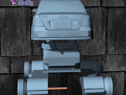 Chevrolet Aveo LS 16 - Incluye Soporte de Pared 3D Print Model