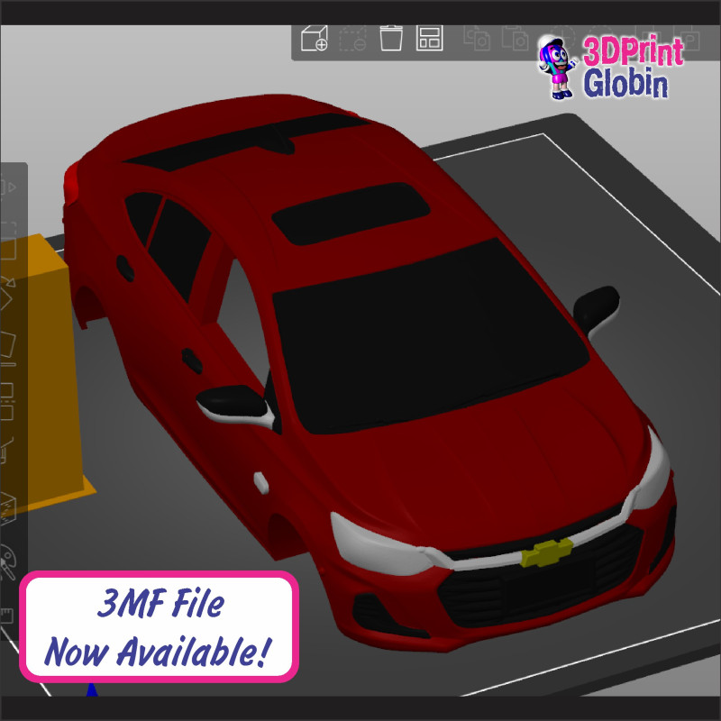 Chevrolet Onix LT Turbo - Includes Wall Bracket Modello di stampa 3D .c4d .max .obj .3ds .fbx .stl .blend