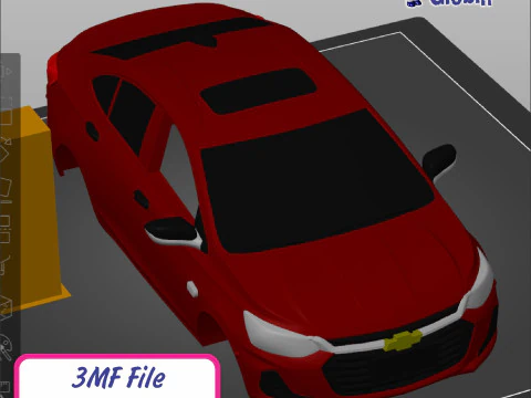 शेवरले ओनिक्स एलटी टर्बो - वॉल ब्रैकेट शामिल है 3D प्रिंट मॉडल