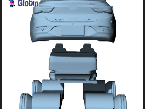 Chevrolet Onix LT Turbo - Includes Wall Bracket Modello di stampa 3D