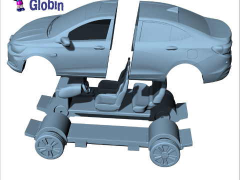 Chevrolet Onix LT Turbo - Includes Wall Bracket Modello di stampa 3D