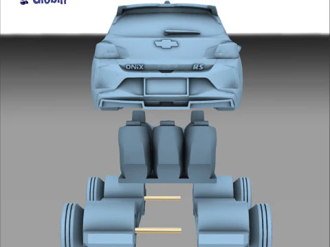 Chevrolet Onix RS Turbo - Incluye Soporte de pared 3D Print Model