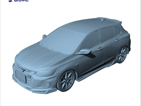 Chevrolet Onix RS Neon - Includes Wall Mount 3D Print Model