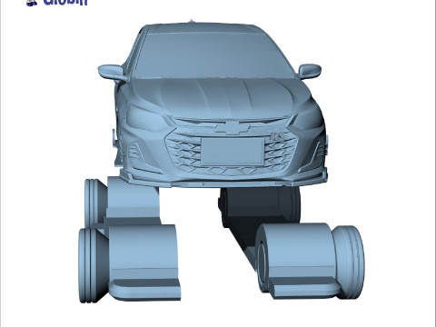 Chevrolet Onix RS Neon - Includes Wall Mount Modelo de Impressão 3D
