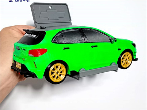 Chevrolet Onix RS Neon - Includes Wall Mount Modelo de Impressão 3D